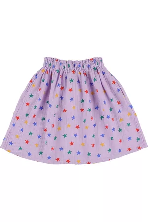 Bobo Choses Girls Printed Skirts - Stars Print Organic Cotton Skirt
