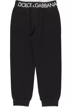 Dolce & Gabbana Boys Sweatpants - Cotton Sweatpants W/logo Tape