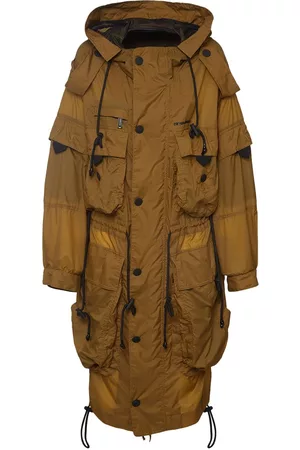 Dsquared2 Nylon Hooded Parka W/ Cargo Pockets