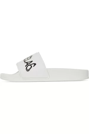 Maison Margiela Logo Print Rubber Slide Sandals