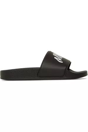 Maison Margiela Boys Sandals - Logo Print Rubber Slide Sandals