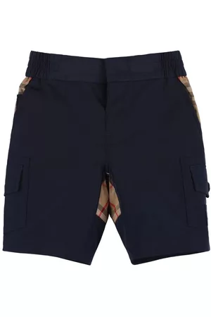 Burberry Cotton Blend Cargo Sweat Shorts