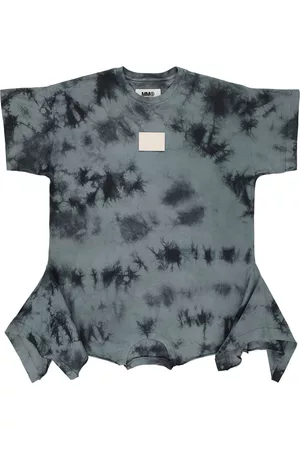 Maison Margiela Tie Dye Print Cotton Jersey Dress