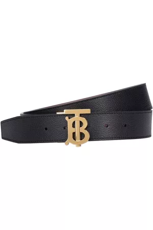 Burberry Men Belts - Tb 35mm Grainy Leather Belt