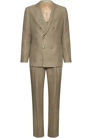 Brunello Cucinelli Double Breast Linen Suit