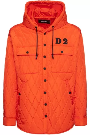 Dsquared2 Logo Quilted Puffer Jacket W/ Hood