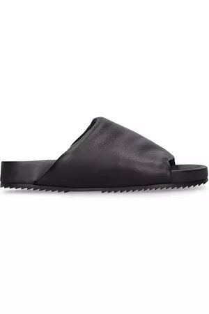 Rick Owens Leather Slide Sandals
