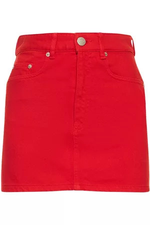 Ami Cotton Denim Mini Skirt