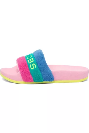 Marc Jacobs Girls Slide Sandals - Color Block Slide Sandals W/ Logo