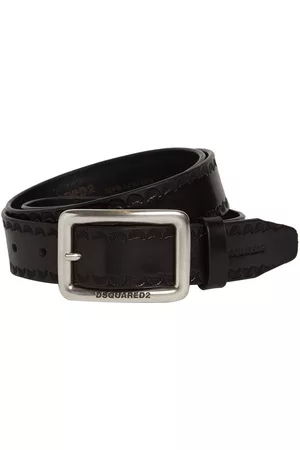 Dsquared2 Men Belts - 30mm Dsquared Simple Man Leather Belt