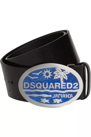 Dsquared2 Men Belts - Plaque Leather Belt