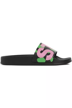 Stella McCartney Girls Slide Sandals - Printed Embossed Rubber Slide Sandals