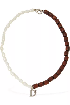 Dsquared2 Men Necklaces - Shell & Wood Collar Necklace