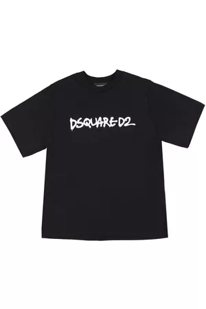 Dsquared2 Boys T-shirts - Logo Print Cotton Jersey T-shirt