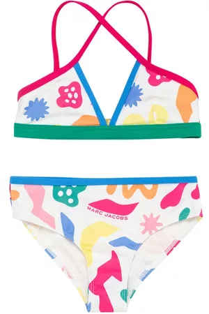 Marc Jacobs Girls Bikinis - All Over Print Lycra Bikini W/ Logo