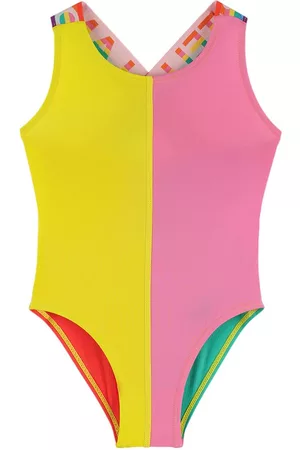 Stella McCartney Girls Swimsuits - Color Block Lycra One Piece Swimsuit