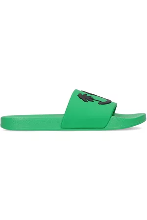 Molo Boys Slide Sandals - Embossed Palms Rubber Slide Sandals