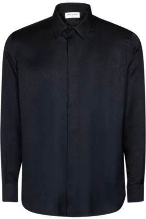 Saint Laurent Men Shirts - Classic Silk & Wool Shirt