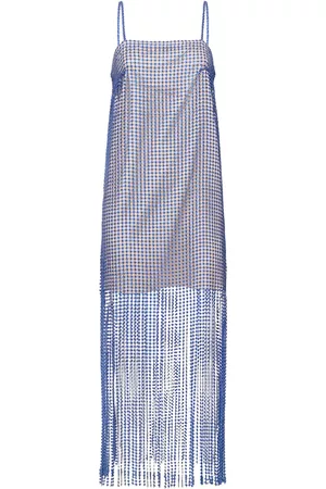 REMAIN Women Midi Dresses - Embellished Lace Fringe Midi Dress