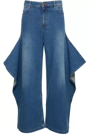 Burberry Women Jeans - Denim Mid Waist Jeans W/ Side Flaps