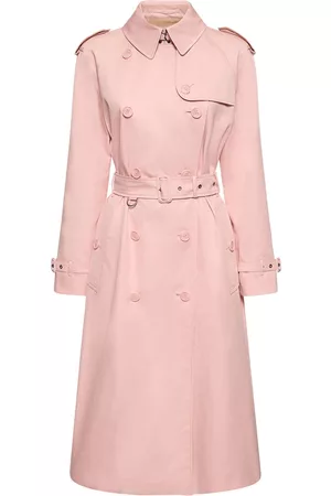 Burberry Women Trench Coats - Cotton Gabardine Double Breasted Trench