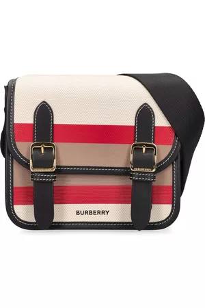 Burberry Girls Rucksacks - Color Block Canvas Messenger Bag W/ Logo