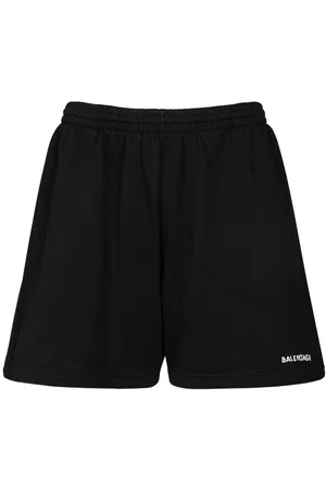 Balenciaga Bb Monogram Pyjama Shorts - Black - Men's - 42 - Viscose