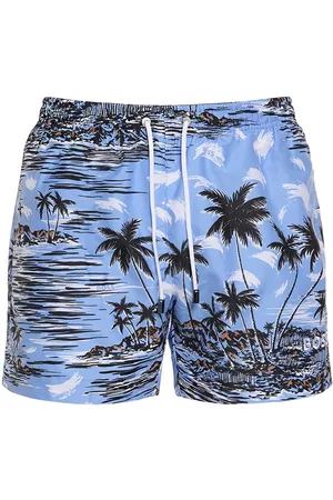 HUGO BOSS Men Swim Shorts - Springfish Printed Swim Shorts