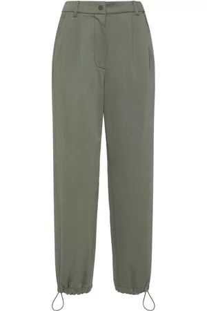 Max Mara Women Wide Leg Pants - Gitane Cotton Canvas Wide Pants