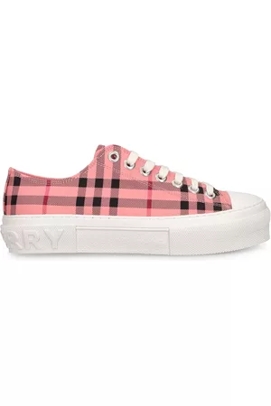 Burberry Women Canvas Sneakers - 20mm Jack Cotton Canvas Sneakers
