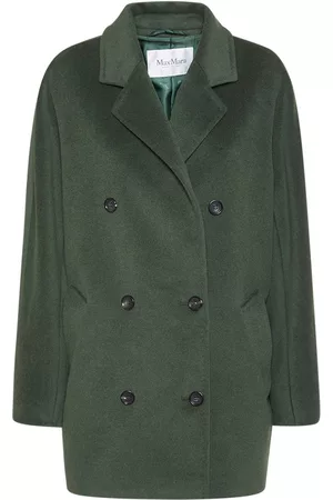 Max Mara Women Coats - "rebus" Wool & Cashmere Short Coat