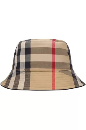 Burberry Women Hats - Check Cotton Bucket Hat