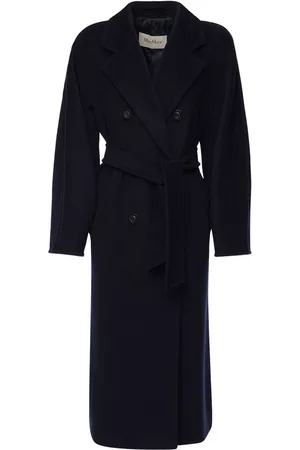 Max Mara Women Coats - Madame Double Breast Wool Blend Coat