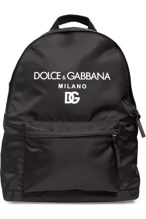 Dolce & Gabbana Boys Rucksacks - Logo Print Nylon Backpack
