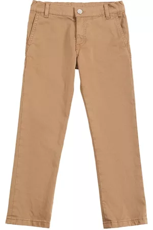 Dolce & Gabbana Boys Pants - Cotton Gabardine Pants W/logo