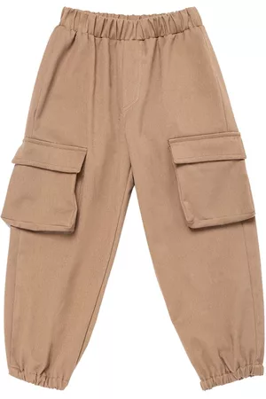 DOUUOD KIDS Girls Pants - Cotton Gabardine Cargo Pants