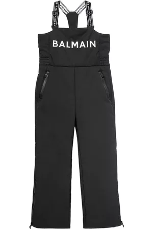 Balmain Girls Ski Suits - Tech Nylon Ski Overalls W/logo