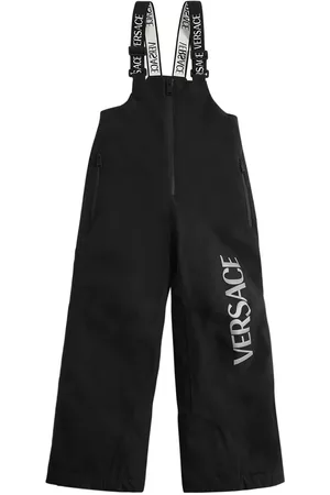 VERSACE Girls Ski Suits - Logo Print Nylon Puffer Ski Pants