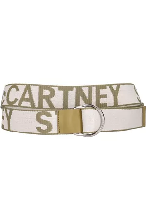 Stella McCartney Women Belts - 4cm Monogram Logo Jacquard Tech Belt