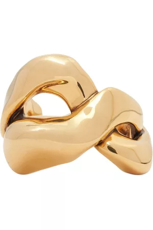 Alexander McQueen Women Cuff Bracelets - Twisted Brass Cuff Bracelet