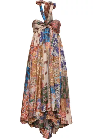 ZIMMERMANN Women Printed & Patterned Dresses - Devi Printed Silk Halter Dress