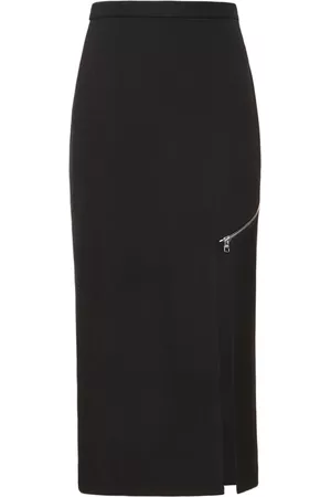 Alexander McQueen Women Asymmetrical Skirts - Asymmetric Wool Skirt