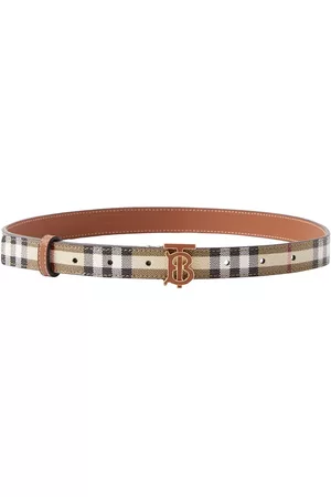 Burberry Women Belts - 2cm Check Printed Belt