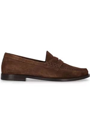 Burberry Men Loafers - Rupert Suede Leather Loafers