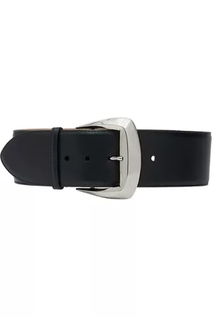 Alexander McQueen Women Belts - 60mm Geometric Leather Belt