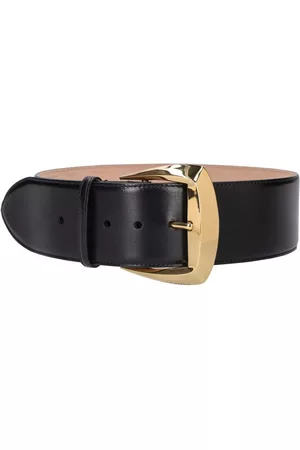 Alexander McQueen Women Belts - 60mm Geometric Leather Belt
