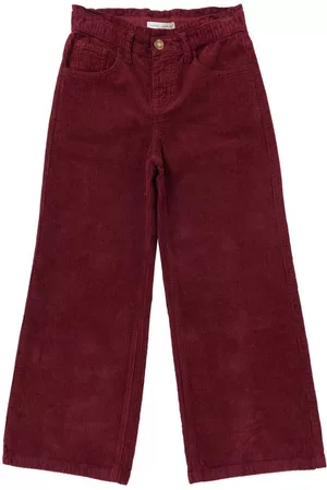 Golden Goose Girls Pants - Embroidered Cotton Corduroy Pants