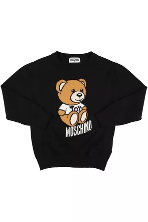Moschino Boys Sweaters - Intarsia Toy Cotton Knit Sweater