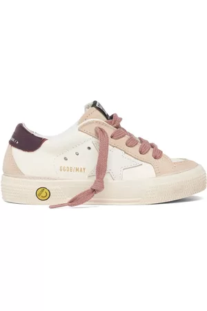 Golden Goose Girls Sneakers - May Leather Lace-up Sneakers