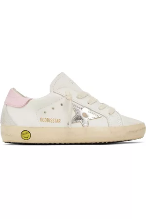 Golden Goose Girls Sneakers - Super-star Leather Lace-up Sneakers